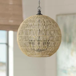 Golden Lighting Florence 25" Wide Matte Black Metal 5-Light Pendant