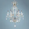 Florence Tarnished Silver 26"W 6-Light Crystal Chandelier -Outlet The Radiantix Store florence tarnished silver 26 inchw 6 light crystal chandelier 7v987cropped