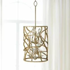 Fredrick Ramond Eve 14 1/2"W Champagne Gold Pendant Light
