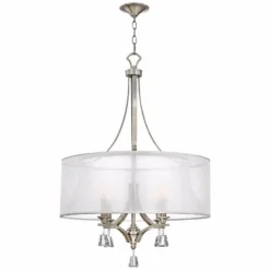 Fredrick Ramond Mime 24"W Brushed Nickel Pendant Chandelier -Outlet The Radiantix Store fredrick ramond mime 24 inchw brushed nickel pendant chandelier t5502views1