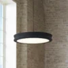 Fusion™ Bevel 12 1/2"W Matte Black LED Pendant Light -Outlet The Radiantix Store fusion bevel 12 and one half inchw matte black led pendant light 85t39cropped