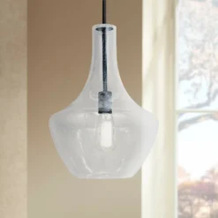 Fusion™ Harlow 14" Wide Matte Black Pendant Light