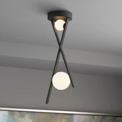 Fusion™ Stix 12" Wide Matte Black LED Mini Pendant