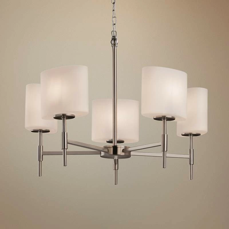 Fusion™ Union 23 1/2" W Brushed Nickel 5-Light Chandelier 3 Fusion™ Union 23 1/2" W Brushed Nickel 5-Light Chandelier