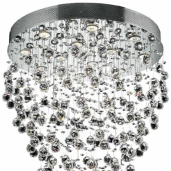 Galaxy 28" Wide Chrome And Crystal 12-Light Chandelier -Outlet The Radiantix Store galaxy 28 inch wide chrome and crystal 12 light chandelier 39v60views1