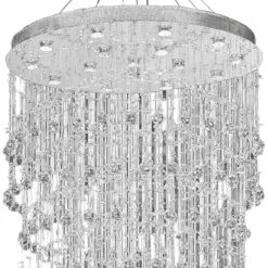 Galaxy 36" Wide Chrome And Crystal 16-Light Chandelier -Outlet The Radiantix Store galaxy 36 inch wide chrome and crystal 16 light chandelier 39v56views1