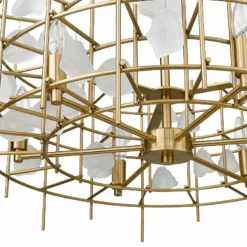 Garroway 24" Wide Aged Brass 6-Light Chandelier -Outlet The Radiantix Store garroway 24 inch wide aged brass 6 light chandelier 95v36views3