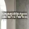 Garroway 32" Wide Matte Black 9-Light Chandelier -Outlet The Radiantix Store garroway 32 inch wide matte black 9 light chandelier 95v65cropped