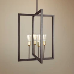 Generation Lighting Finnegan 21" Wide New Bronze 4-Light Chandelier