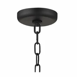 Geo 30" Wide Matte Black And Chrome 6-Light Chandelier -Outlet The Radiantix Store geo 30 inch wide matte black and chrome 6 light chandelier 95v39views2