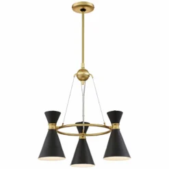 George Kovacs Conic 20" Wide Honey Gold Chandelier -Outlet The Radiantix Store george kovacs conic 20 inch wide honey gold chandelier 15j11views1