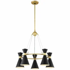 George Kovacs Conic 26" Wide Honey Gold Chandelier -Outlet The Radiantix Store george kovacs conic 26 inch wide honey gold chandelier 15j09views1