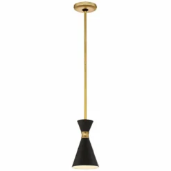 George Kovacs Conic 5 1/2" Wide Honey Gold Mini Pendant -Outlet The Radiantix Store george kovacs conic 5 and one half inch wide honey gold mini pendant 15j12views1