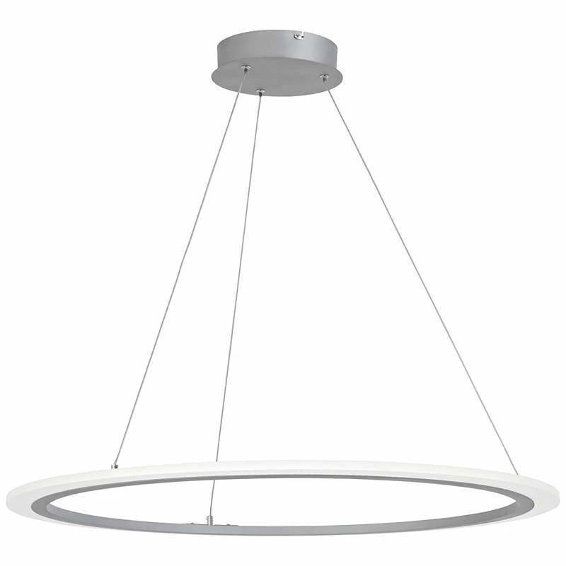 George Kovacs Discovery 31 1/4"W Silver LED Pendant Light 4 George Kovacs Discovery 31 1/4"W Silver LED Pendant Light - Image 2