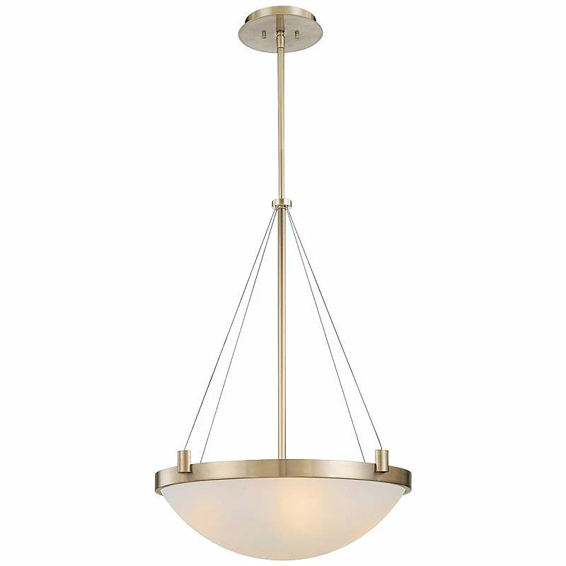 George Kovacs Frosted Glass 21 1/2" Wide Pendant Light 4 George Kovacs Frosted Glass 21 1/2" Wide Pendant Light - Image 2
