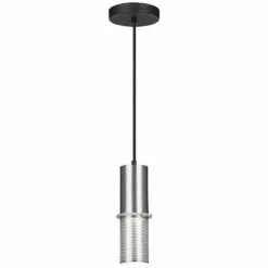 George Kovacs Larry 3 1/2" Wide Satin Aluminum Mini Pendant -Outlet The Radiantix Store george kovacs larry 3 and one half inch wide satin aluminum mini pendant 29433