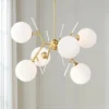 George Kovacs Polares 28" Wide Honey Gold 6-Light Chandelier -Outlet The Radiantix Store george kovacs polares 28 inch wide honey gold 6 light chandelier 88f07cropped