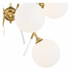 George Kovacs Polares 28" Wide Honey Gold 6-Light Chandelier -Outlet The Radiantix Store george kovacs polares 28 inch wide honey gold 6 light chandelier 88f07views1