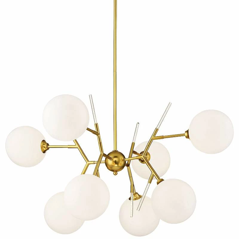 George Kovacs Polares 36" Wide Honey Gold 8-Light Chandelier 4 George Kovacs Polares 36" Wide Honey Gold 8-Light Chandelier - Image 2