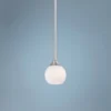 George Kovacs Pontil 4" Wide Brushed Nickel Mini Pendant -Outlet The Radiantix Store george kovacs pontil 4 inch wide brushed nickel mini pendant 5g114cropped