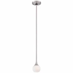 George Kovacs Pontil 4" Wide Brushed Nickel Mini Pendant -Outlet The Radiantix Store george kovacs pontil 4 inch wide brushed nickel mini pendant 5g114views1