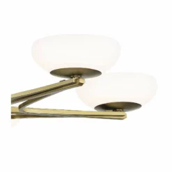 George Kovacs Scale 30" Soft Brass 5-Light LED Chandelier -Outlet The Radiantix Store george kovacs scale 30 inch soft brass 5 light led chandelier 88f06views1