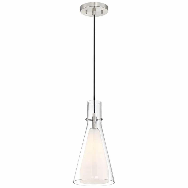 George Kovacs Taper 7"W Brushed Nickel Mini Pendant Light 4 George Kovacs Taper 7"W Brushed Nickel Mini Pendant Light - Image 2