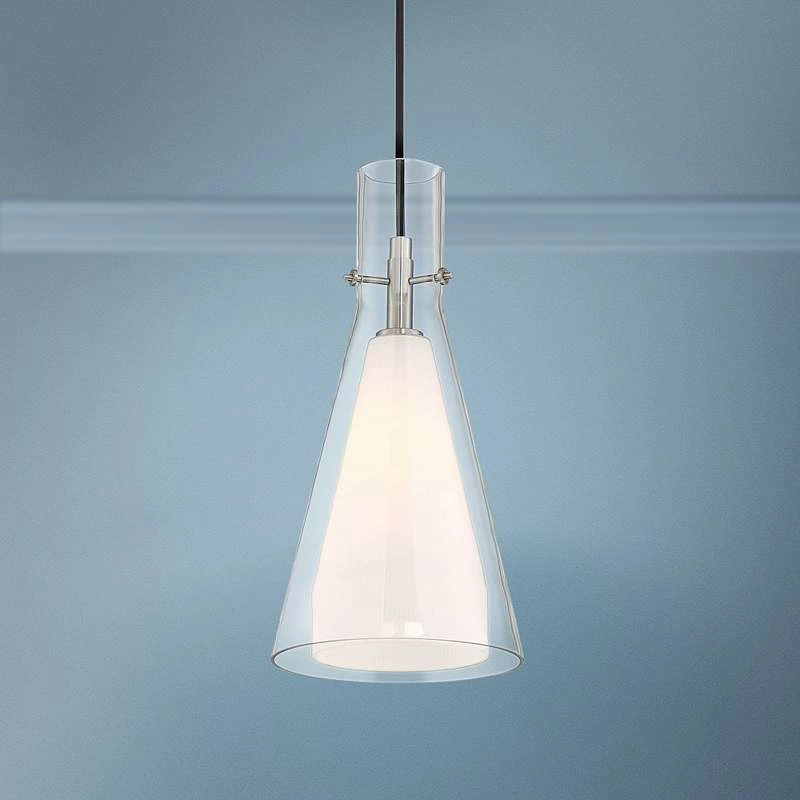 George Kovacs Taper 7"W Brushed Nickel Mini Pendant Light 3 George Kovacs Taper 7"W Brushed Nickel Mini Pendant Light