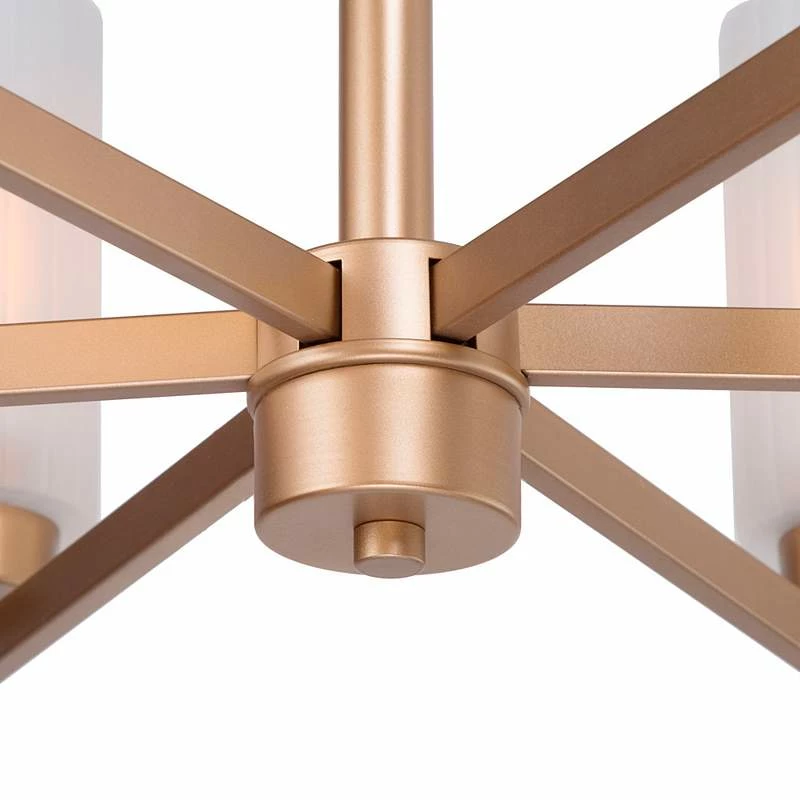 Gollin 27 1/2" Wide Gold 6-Light Chandelier 7 Gollin 27 1/2" Wide Gold 6-Light Chandelier - Image 5