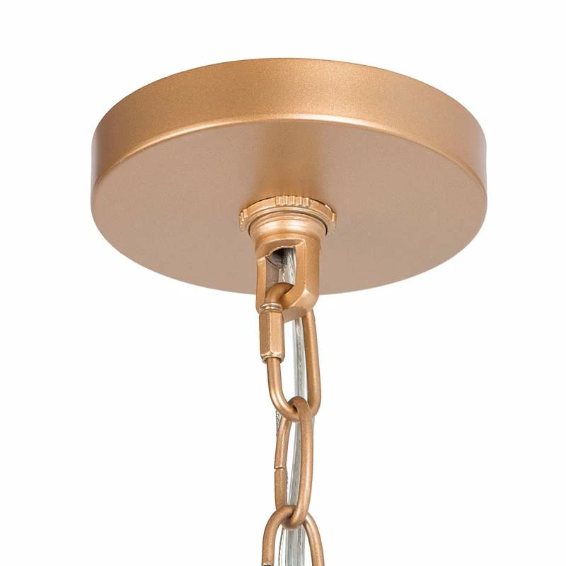 Gollin 27 1/2" Wide Gold 6-Light Chandelier 8 Gollin 27 1/2" Wide Gold 6-Light Chandelier - Image 6