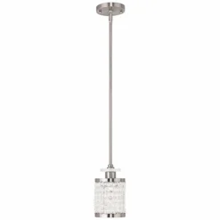 Grammercy 5" Wide Brushed Nickel Mini Pendant -Outlet The Radiantix Store grammercy 5 inch wide brushed nickel mini pendant 56m78