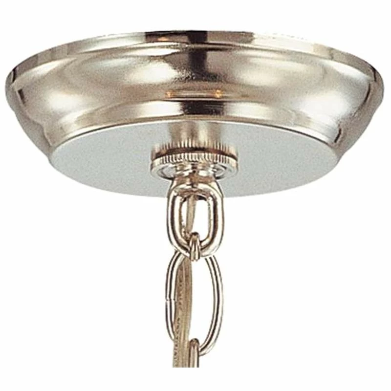 Hampton 24" 5-Light Chrome And Crystal Traditional Shade Chandelier 6 Hampton 24" 5-Light Chrome And Crystal Traditional Shade Chandelier - Image 4