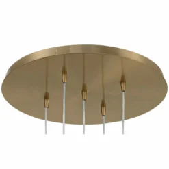 Haniger 19 1/4" Wide Soft Gold Multi-Light Pendant -Outlet The Radiantix Store haniger 19 and one quarter inch wide soft gold multi light pendant 048a6views2