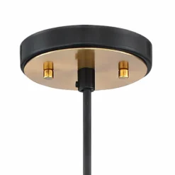 Harmonic 12" Wide Black And Warm Brass Mini Pendant Light -Outlet The Radiantix Store harmonic 12 inch wide black and warm brass mini pendant light 63c87views2