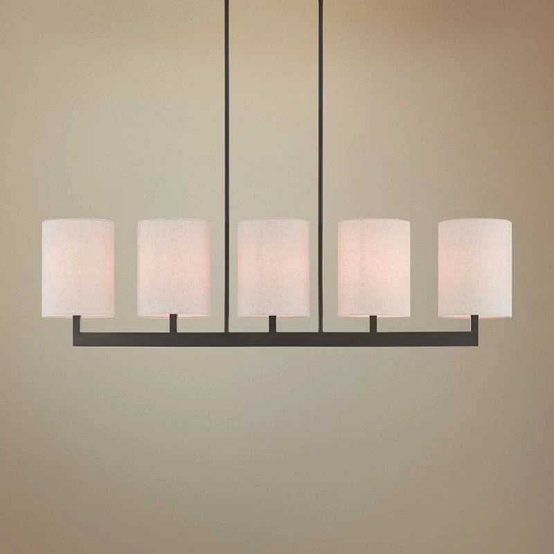 Hayworth 49" Wide Bronze Kitchen Island Light Chandelier 3 Hayworth 49" Wide Bronze Kitchen Island Light Chandelier