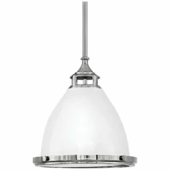 Hinkley Amelia 13" Wide Polished White Pendant Light