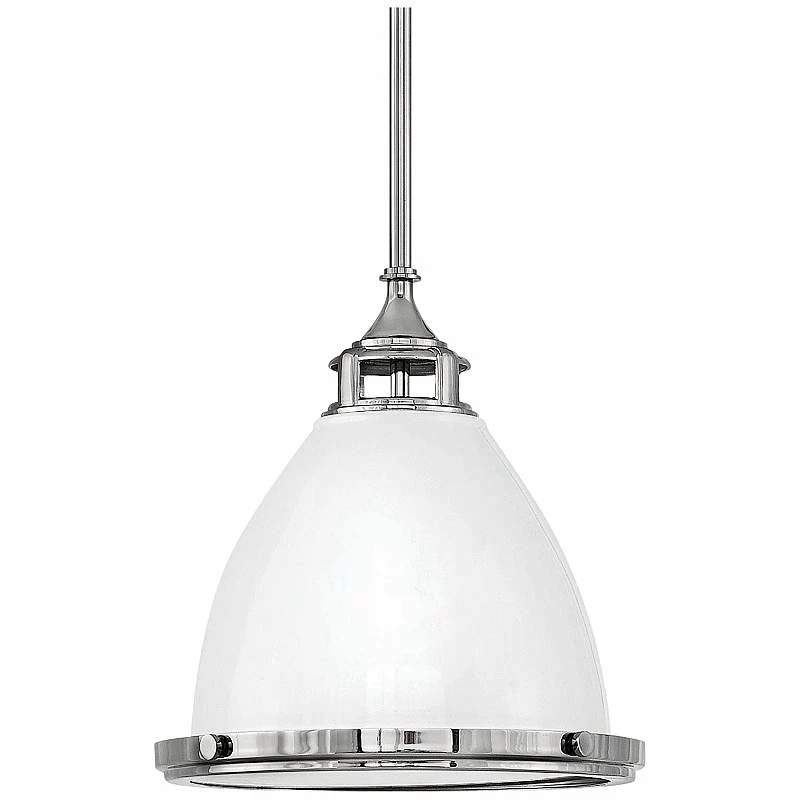 Hinkley Amelia 13" Wide Polished White Pendant Light 3 Hinkley Amelia 13" Wide Polished White Pendant Light