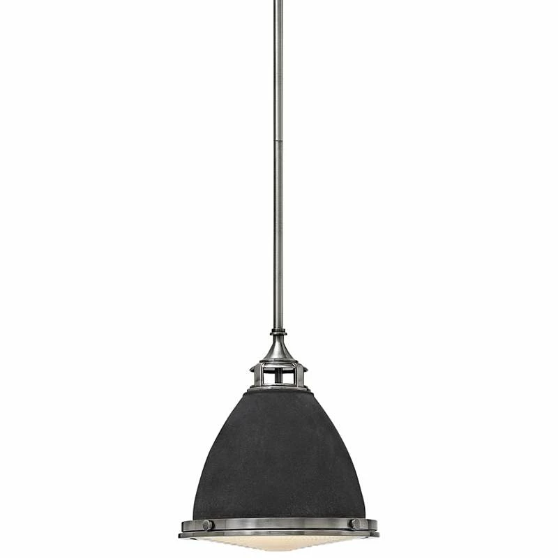 Hinkley Amelia 14" Wide Aged Zinc Industrial Modern Pendant 4 Hinkley Amelia 14" Wide Aged Zinc Industrial Modern Pendant - Image 2