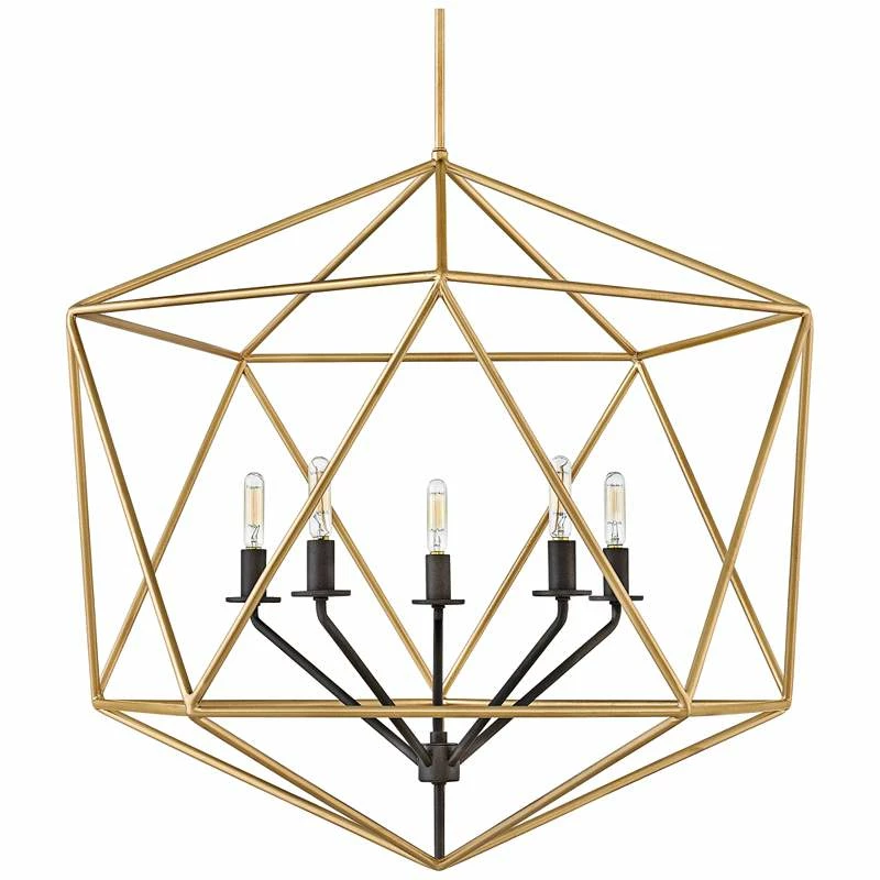 Hinkley Astrid 28" Wide Deluxe Gold 6-Light Chandelier 4 Hinkley Astrid 28" Wide Deluxe Gold 6-Light Chandelier - Image 2