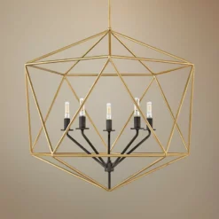 Hinkley Astrid 28" Wide Deluxe Gold 6-Light Chandelier