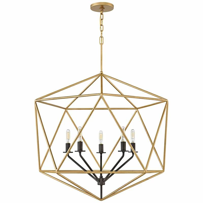 Hinkley Astrid 28" Wide Deluxe Gold 6-Light Chandelier 5 Hinkley Astrid 28" Wide Deluxe Gold 6-Light Chandelier - Image 3