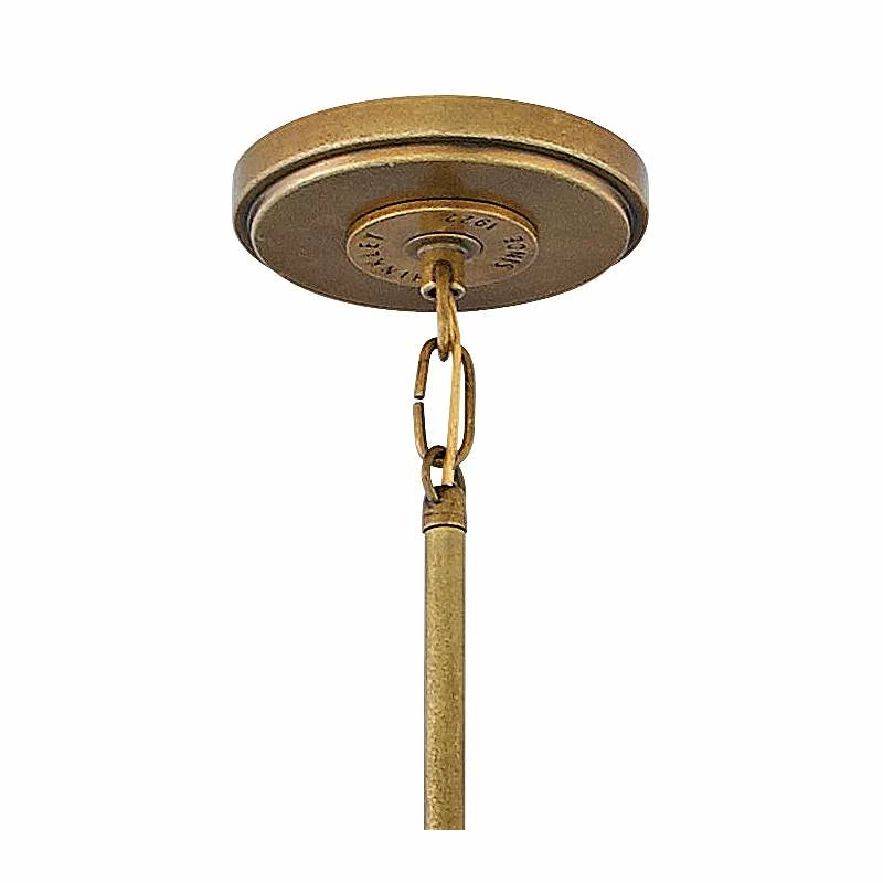 Hinkley Cartwright 19 1/2" Wide Rustic Brass Pendant Light 6 Hinkley Cartwright 19 1/2" Wide Rustic Brass Pendant Light - Image 4