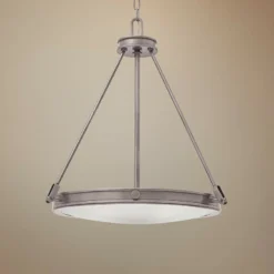 Hinkley Collier 21 1/2" Wide Antique Nickel Foyer Pendant