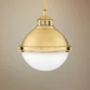 Hinkley Fletcher 13 1/2" Wide Satin Brass Pendant Light -Outlet The Radiantix Store hinkley fletcher 13 and one half inch wide satin brass pendant light 66h31cropped