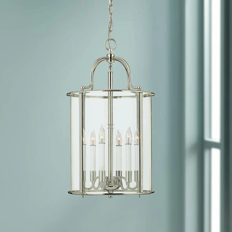 Hinkley Gentry 14" Wide Polished Nickel 6-Light Pendant 3 Hinkley Gentry 14" Wide Polished Nickel 6-Light Pendant