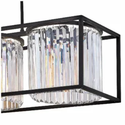 Hinkley Giada 38" Wide Black Crystal 3-Light Island Pendant -Outlet The Radiantix Store hinkley giada 38 inch wide black crystal 3 light island pendant 86m62views1