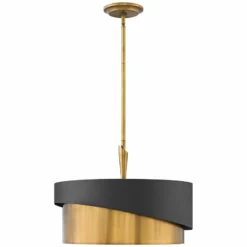 Hinkley Gigi 21" Wide Heritage Brass And Satin Black Finish Pendant -Outlet The Radiantix Store hinkley gigi 21 inch wide heritage brass and satin black finish pendant 24x22views1