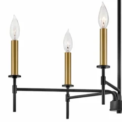 Hinkley Lark-Hux 28" Wide Modern Black And Lacquered Brass Chandelier -Outlet The Radiantix Store hinkley lark hux 28 inch wide modern black and lacquered brass chandelier 374m3views1