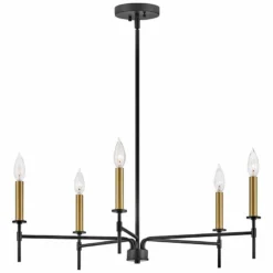 Hinkley Lark-Hux 28" Wide Modern Black And Lacquered Brass Chandelier -Outlet The Radiantix Store hinkley lark hux 28 inch wide modern black and lacquered brass chandelier 374m3views2