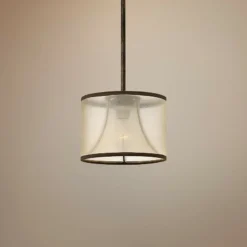 Hinkley Mime 9" Wide French Bronze Mini Pendant Chandelier